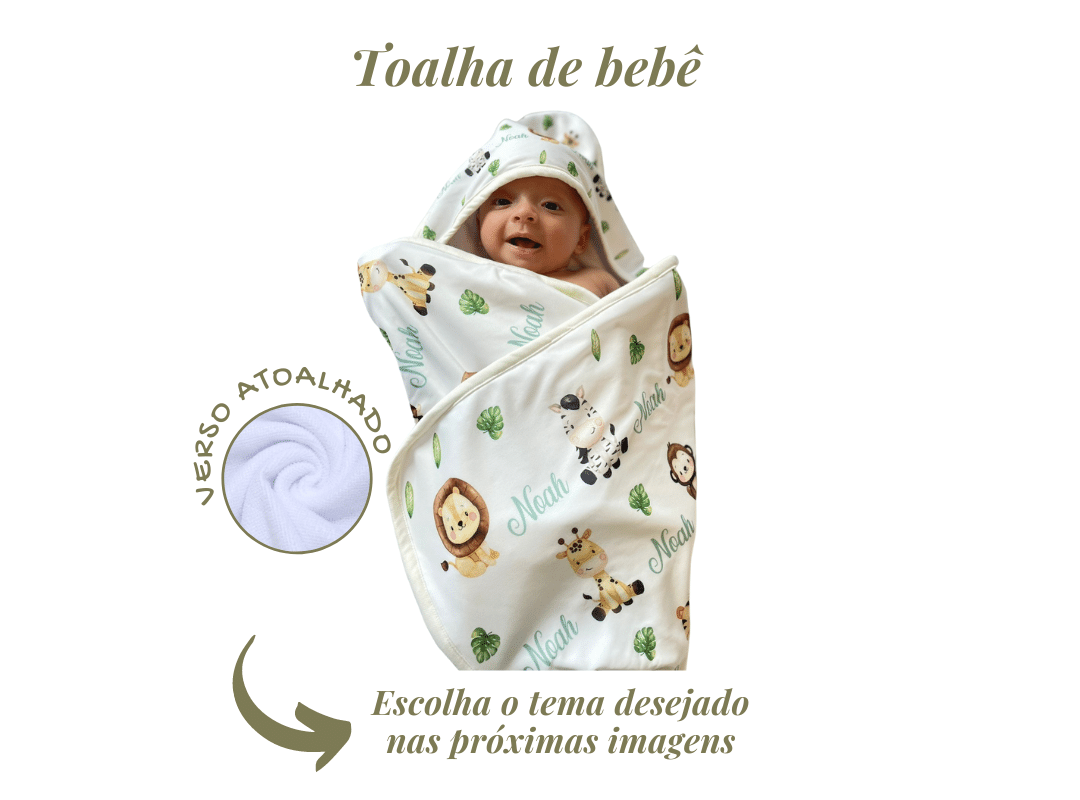 009 - MANTA PARA BEBÊ PERSONALIZADA FLOR AQUARELADA - FB ENXOVAIS  PERSONALIZADOS LTDA